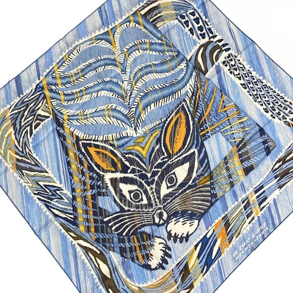 HERMES Carre 90 - Blue Multi Scarf 510-081625 - Picture 1 of 3